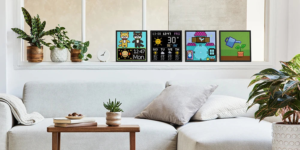Divoom Pixoo 64 WiFi Pixel Art Display WiFi Cloud Digital Frame with APP Control,64 X 64 LED Panel  for Gaming Room Decoration