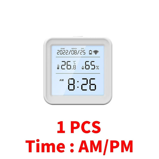Tuya WIFI Temperature Humidity Sensor Hygrometer Thermometer Smart Home Backlight Smart Life Support Alexa Google Assistant