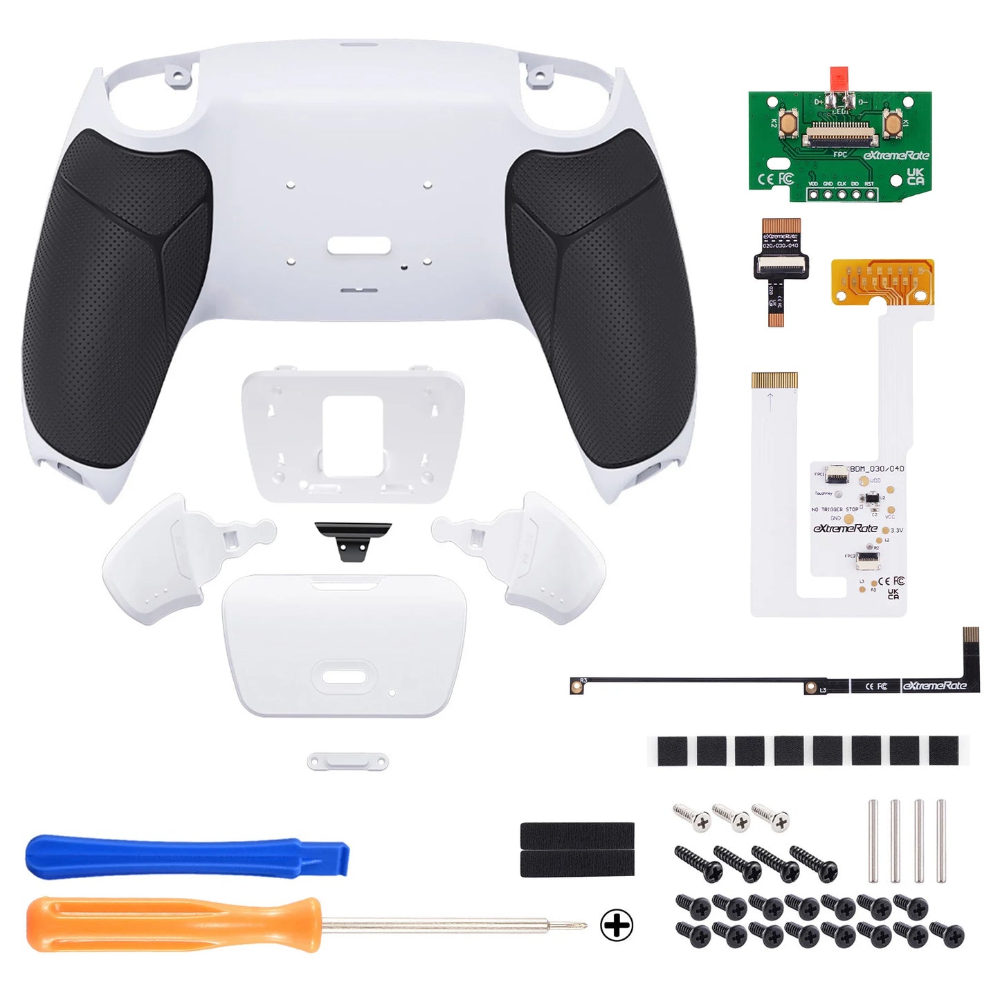 eXtremeRate Back Paddles Programable RISE V3 Remap Kit for ps5 Controller BDM-030/040/050, Upgrade Board Back Shell Back Button