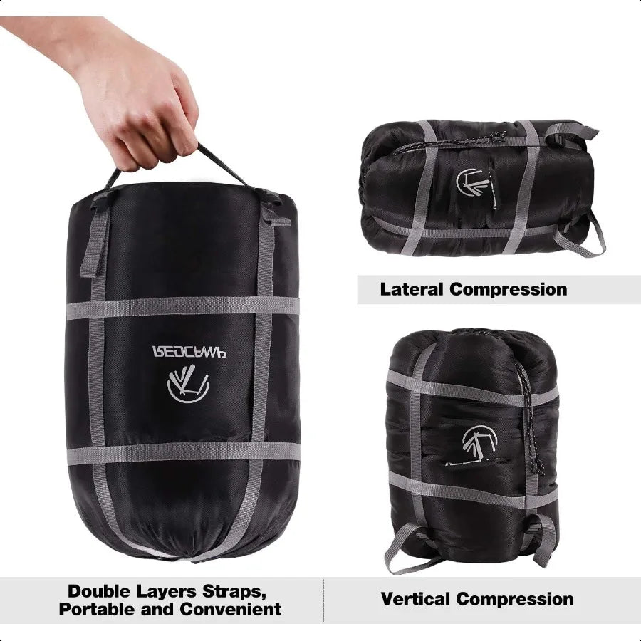 Sleeping Bag Stuff Sack Black M L XL and XXL Comprion Sack Great for Backpacking and Camping