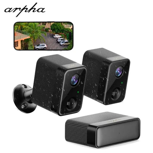 1/2PCS Arpha Wifi Camera 1080P Outdoor&Home Surveillance Camera 2 Way Audio w/ Alarm Night Vision Ip Camera Waterproof Cloud Stg