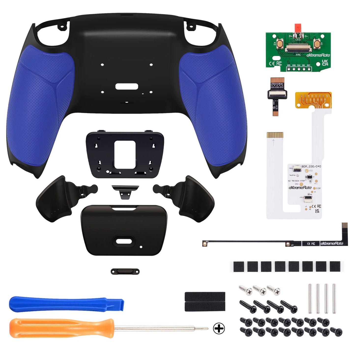eXtremeRate Back Paddles Programable RISE V3 Remap Kit for ps5 Controller BDM-030/040/050, Upgrade Board Back Shell Back Button