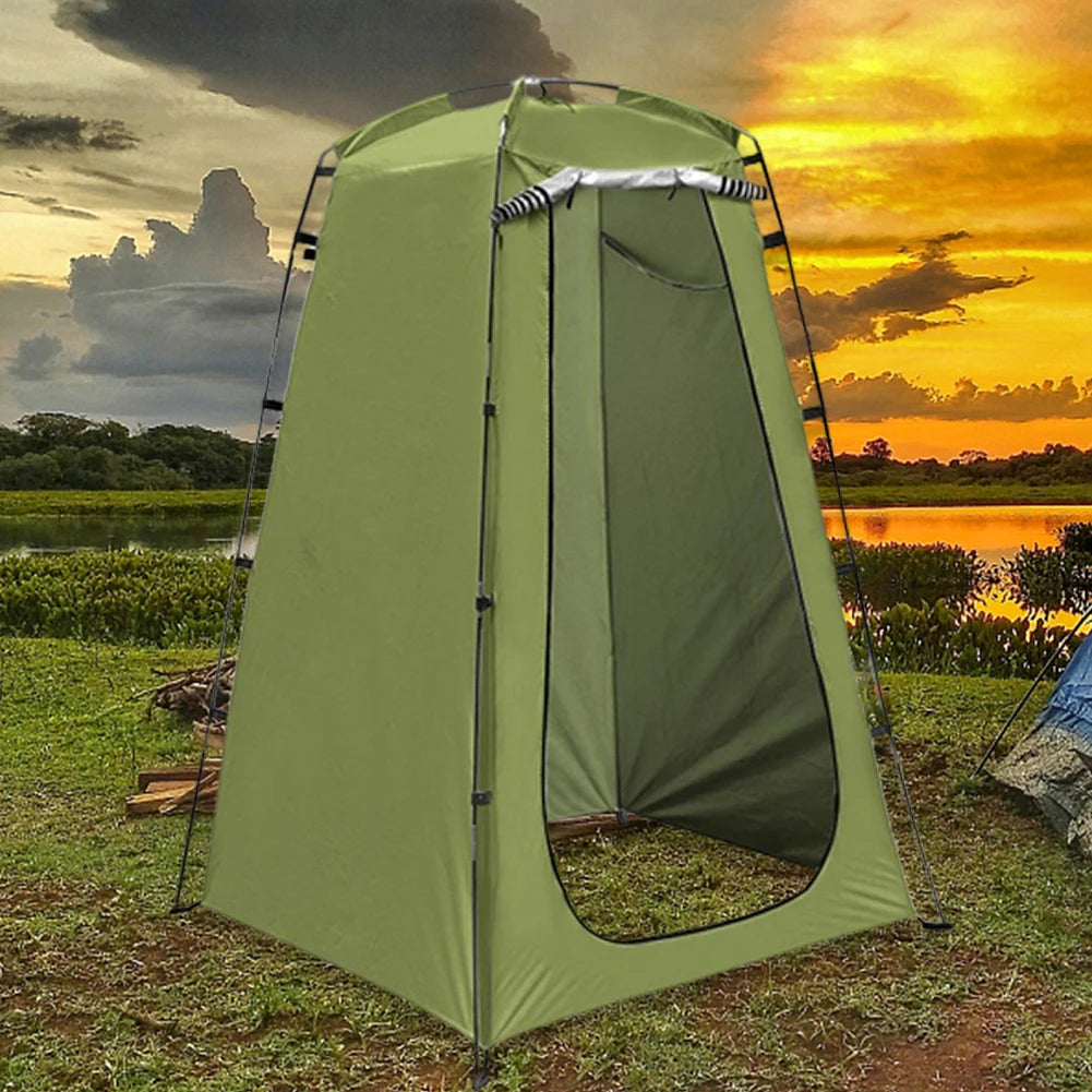 Outdoor Mobile Toilet Tent Folding Camping Privacy Bathing Shelter Tent Waterproof UV Protection Tear-resistant for Camp Fishing