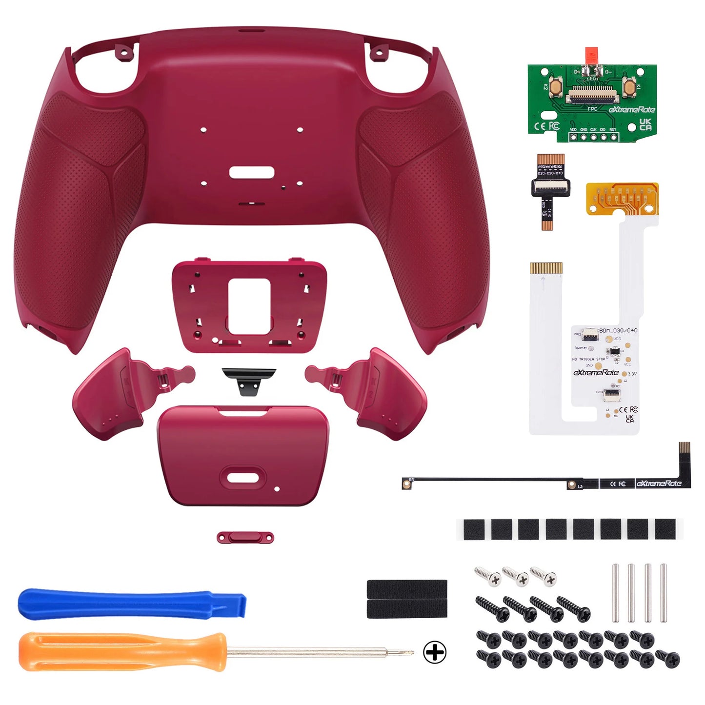 eXtremeRate Back Paddles Programable RISE V3 Remap Kit for ps5 Controller BDM-030/040/050, Upgrade Board Back Shell Back Button