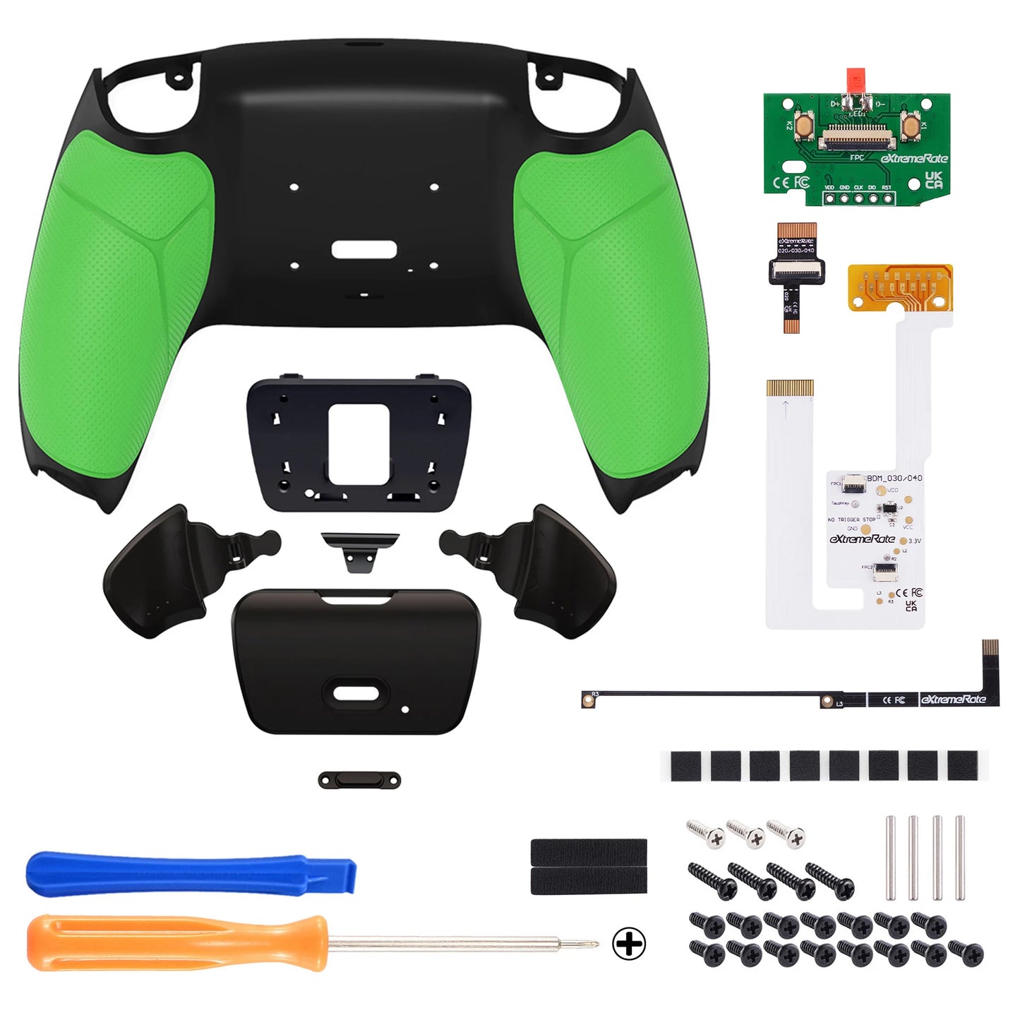 eXtremeRate Back Paddles Programable RISE V3 Remap Kit for ps5 Controller BDM-030/040/050, Upgrade Board Back Shell Back Button