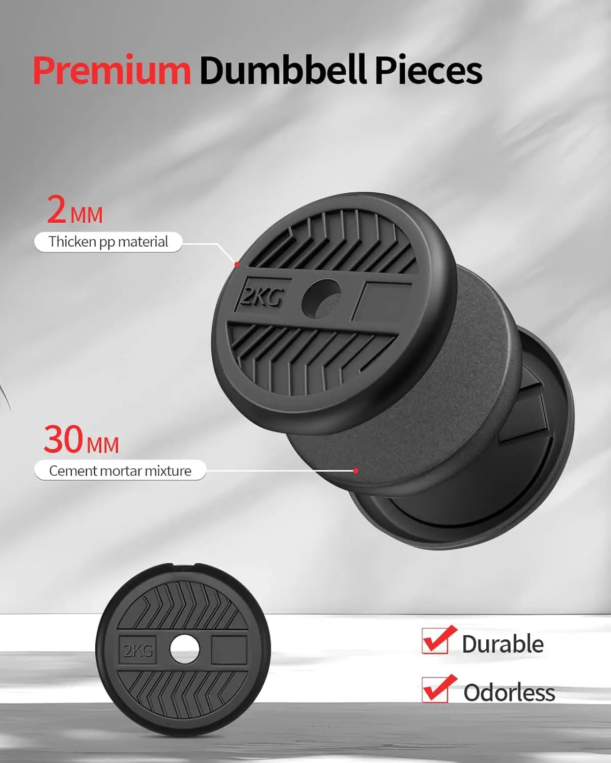 Adjustable Dumbbells 10 20 30 40 60 80lbs Free Weight Set with Connector 4 in1 Dumbbells Set Used as Barbell Kettlebells Push up