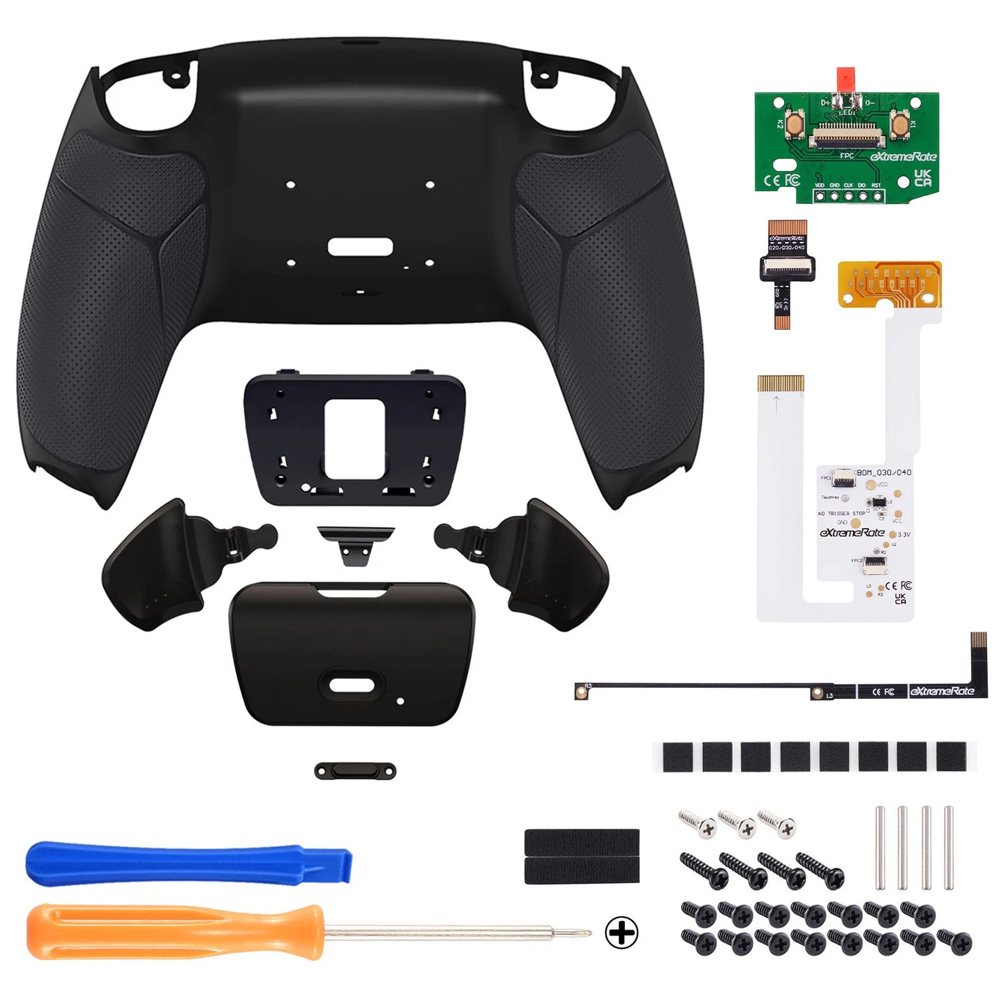 eXtremeRate Back Paddles Programable RISE V3 Remap Kit for ps5 Controller BDM-030/040/050, Upgrade Board Back Shell Back Button
