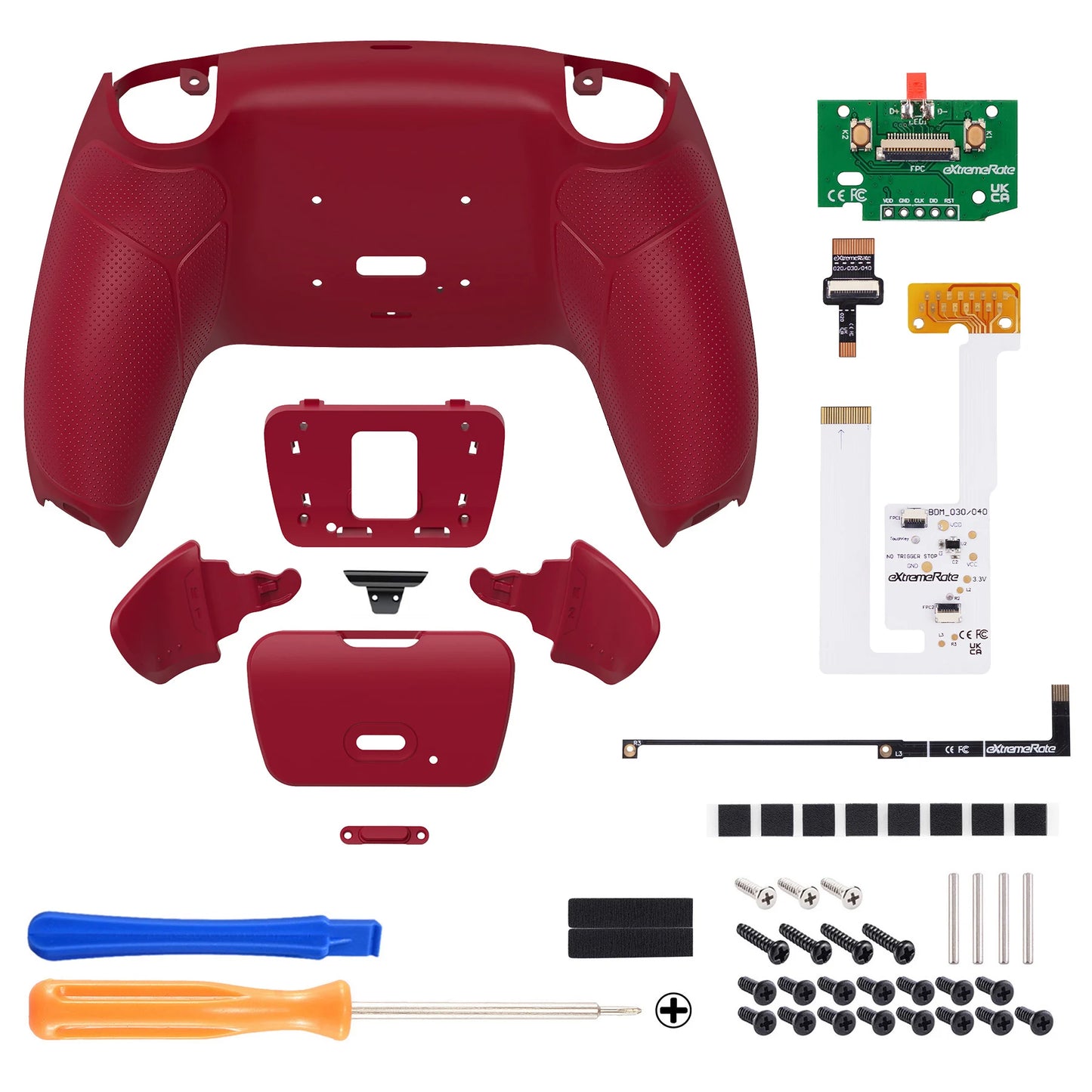 eXtremeRate Back Paddles Programable RISE V3 Remap Kit for ps5 Controller BDM-030/040/050, Upgrade Board Back Shell Back Button