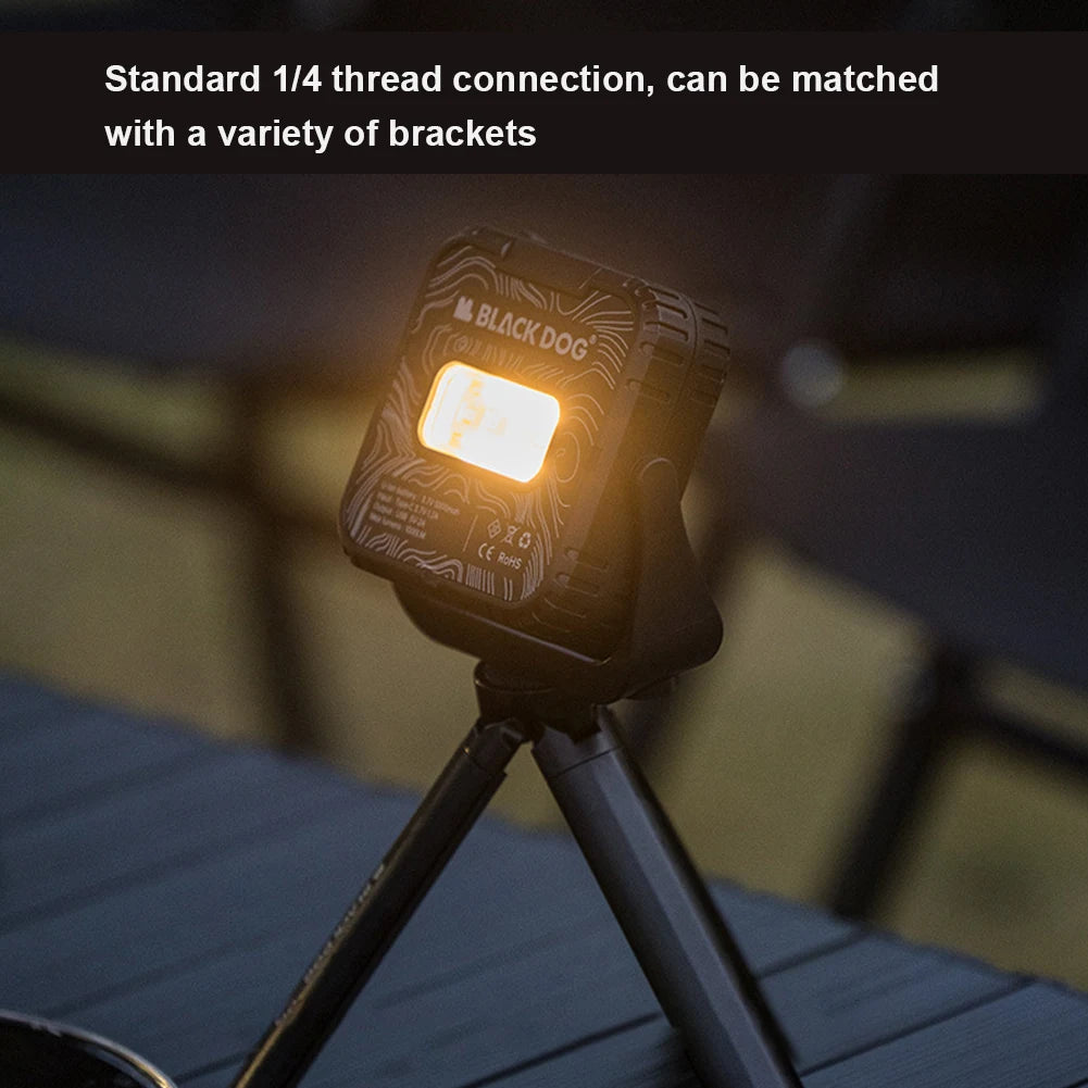Outdoor Camping Light 4-Level Stepless Dimming Atmosphere Lantern 5000mAh Multi-Function Emergency Lamp 1000LM for Power Outages