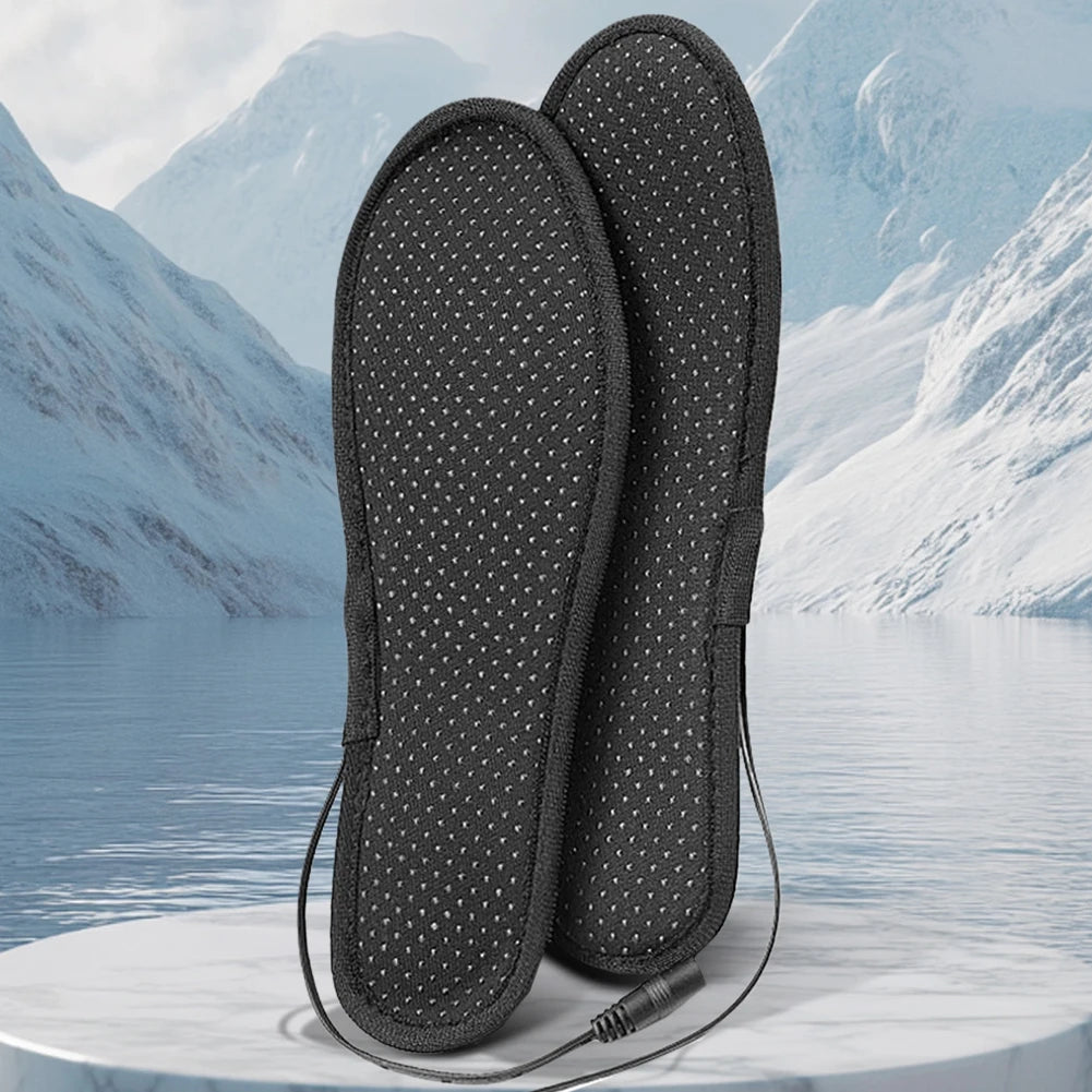 USB Heated Shoe Insoles Feet Warm Sock Pad Mat Winter Electric Heated Insoles for Women Men