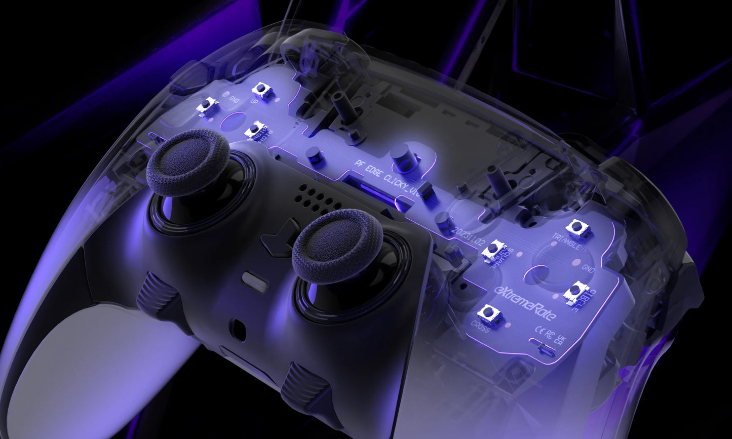 eXtremeRate Face Buttons Clicky Kit for ps5 Edge Controller, Custom Tactile Dpad Action Buttons Mouse Click Kit