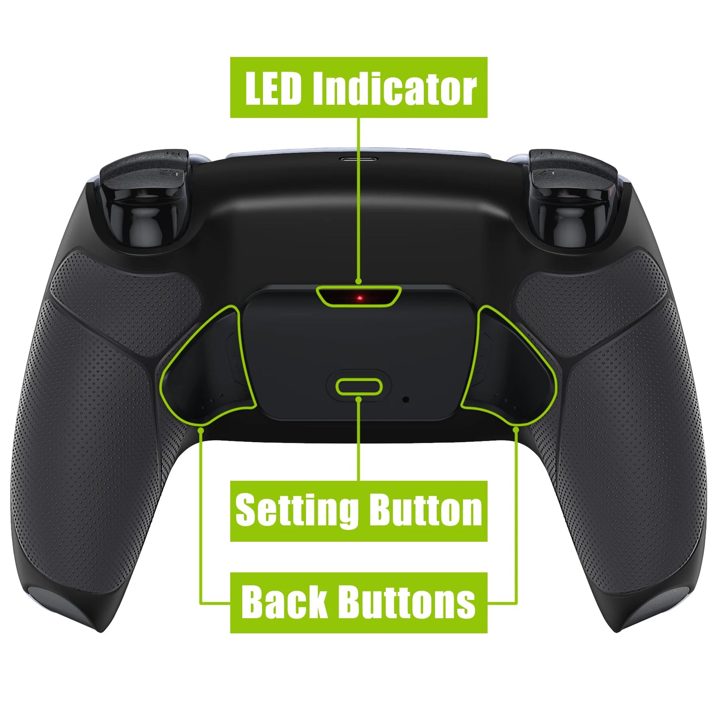 eXtremeRate Back Paddles Programable RISE V3 Remap Kit for ps5 Controller BDM-030/040/050, Upgrade Board Back Shell Back Button