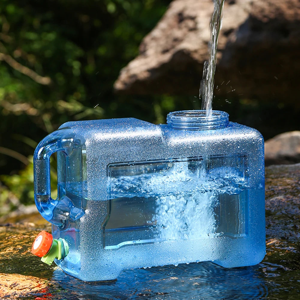 5-20L Drinking Water Bucket Portable Driving Pure Water Tank Container with Faucet  Water Bag For Outdoor Camping Cooking Picnic